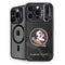 Florida State University Black Jersey iPhone 15 Pro Kickstand Case