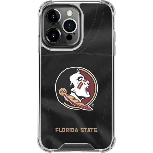 Florida State University Black Jersey iPhone 15 Pro Max Clear Case