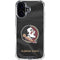 Florida State University Black Jersey iPhone 16 Clear Case