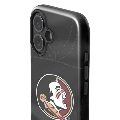Florida State University Black Jersey iPhone 16 Impact Case