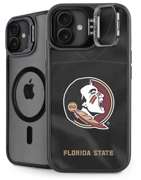 Florida State University Black Jersey iPhone 16 Kickstand Case