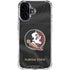 Florida State University Black Jersey iPhone 16 Plus Clear Case