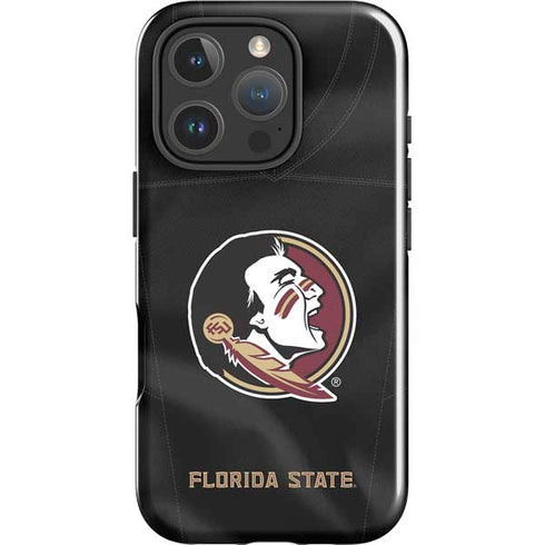 Florida State University Black Jersey iPhone 16 Pro Max Impact Case