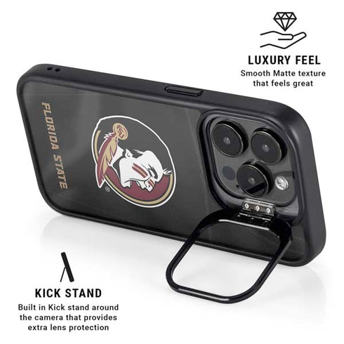 Florida State University Black Jersey iPhone 16 Pro Max Kickstand Case
