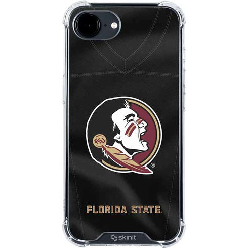 Florida State University Black Jersey iPhone 16e Clear Case