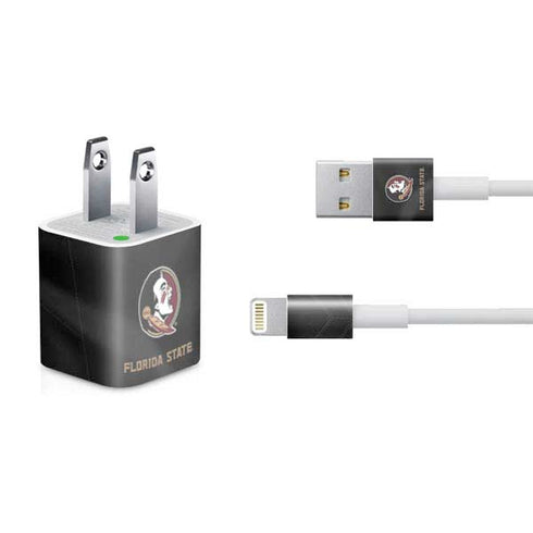 Florida State University Black Jersey iPhone Charger (5W USB) Skin