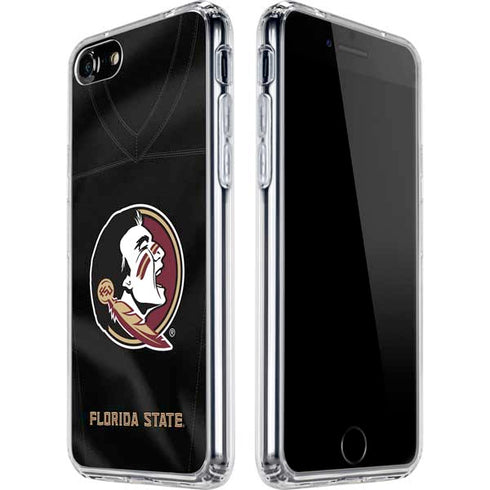 Florida State University Black Jersey iPhone SE (2nd & 3rd Gen) Clear Case