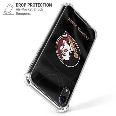 Florida State University Black Jersey iPhone XR Clear Case