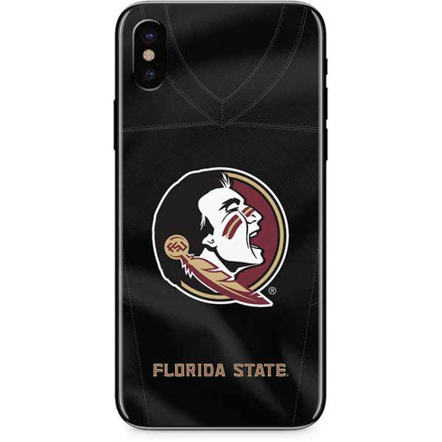 Florida State University Black Jersey iPhone XS Max Skin