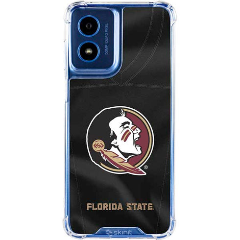 Florida State University Black Jersey Moto G 5G (2024) Clear Case