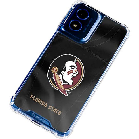 Florida State University Black Jersey Moto G 5G (2024) Clear Case