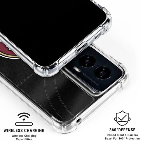 Florida State University Black Jersey Moto G Power 5G (2024) Clear Case
