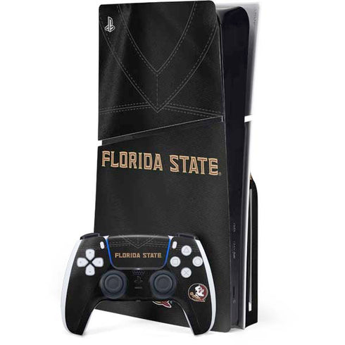 Florida State University Black Jersey PS5 Slim Disk Bundle Skin