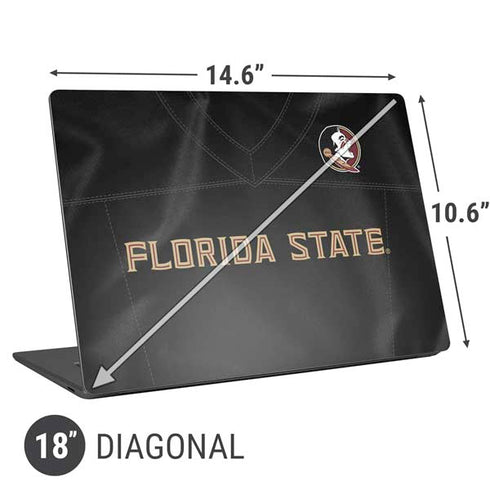 Florida State University Black Jersey Universal Laptop 18in (14.6 x 10.6in) Skin