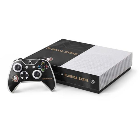 Florida State University Black Jersey Xbox One S Console and Controller Bundle Skin