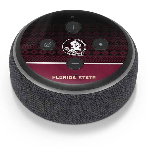 Florida State University Pattern Jersey Amazon Echo Dot Skin