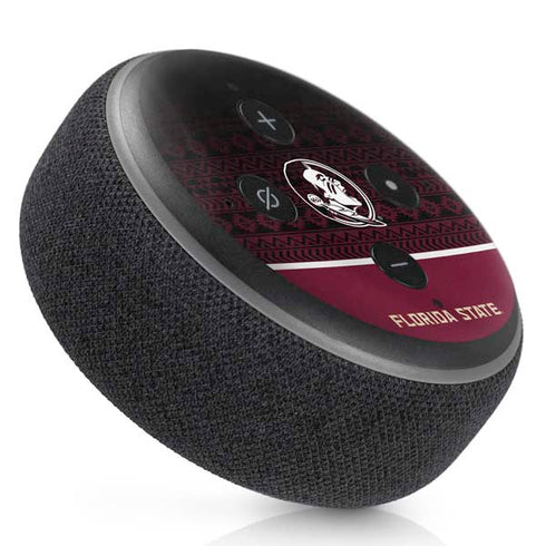 Florida State University Pattern Jersey Amazon Echo Dot Skin