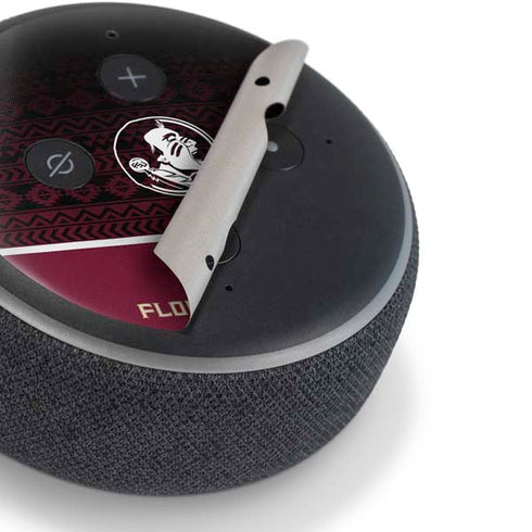 Florida State University Pattern Jersey Amazon Echo Dot Skin