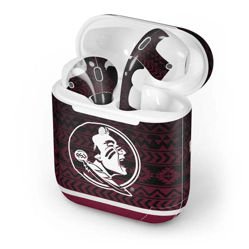 Florida State University Pattern Jersey Apple AirPods 2 Skin