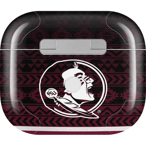 Florida State University Pattern Jersey Apple AirPods (3rd Gen 2021) Skin