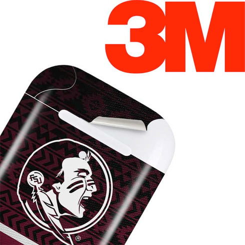 Florida State University Pattern Jersey Apple AirPods Skin