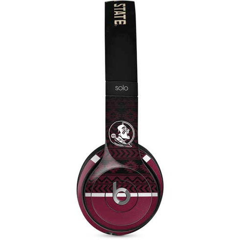 Florida State University Pattern Jersey Beats Solo 2 Wired Skin