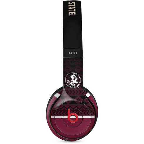 Florida State University Pattern Jersey Beats Solo 2 Wireless Skin
