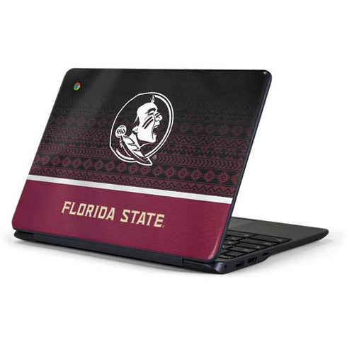 Florida State University Pattern Jersey Samsung Chromebook Skin