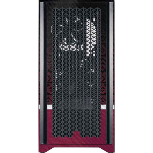 Florida State University Pattern Jersey Corsair 4000D Tempered Glass Mid-Tower ATX Case Skin