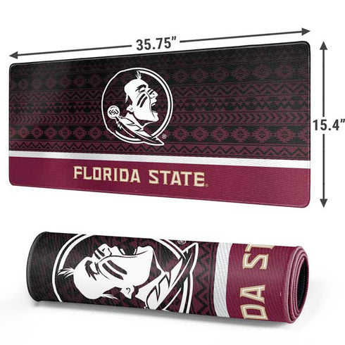 Florida State University Pattern Jersey Gaming Mouse Pad