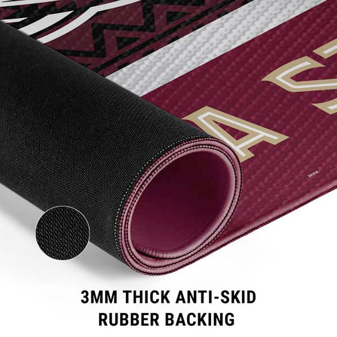 Florida State University Pattern Jersey Gaming Mouse Pad