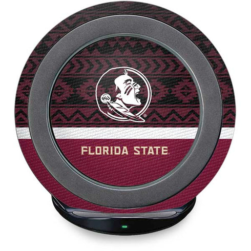Florida State University Pattern Jersey Fast Charge Wireless Charging Stand Skin