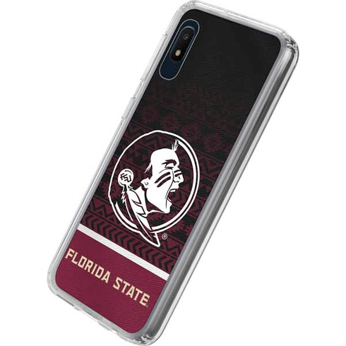 Florida State University Pattern Jersey Galaxy A10e Clear Case