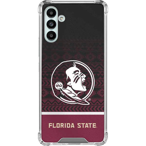 Florida State University Pattern Jersey Galaxy A13 5G Clear Case