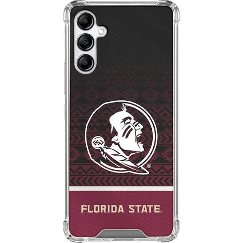 Florida State University Pattern Jersey Galaxy A14 5G Clear Case