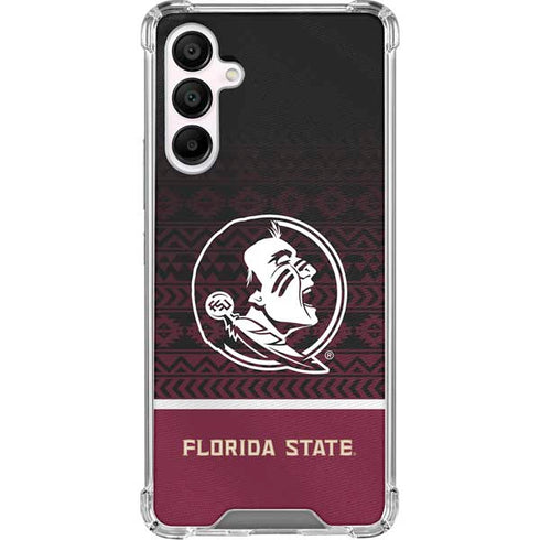 Florida State University Pattern Jersey Galaxy A16 5G Clear Case