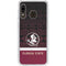 Florida State University Pattern Jersey Galaxy A20 Clear Case