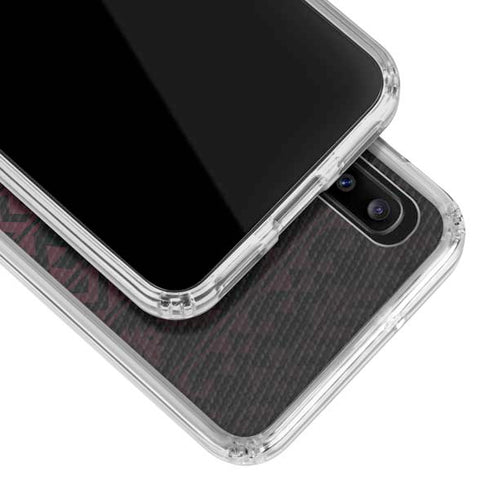 Florida State University Pattern Jersey Galaxy A20 Clear Case