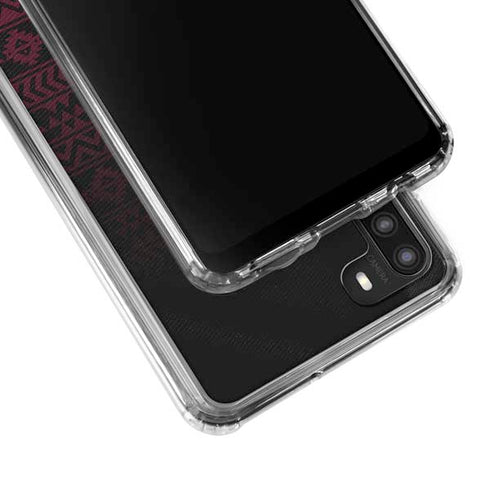 Florida State University Pattern Jersey Galaxy A21 Clear Case