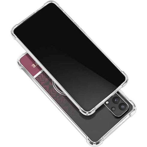 Florida State University Pattern Jersey Galaxy A32 5G Clear Case