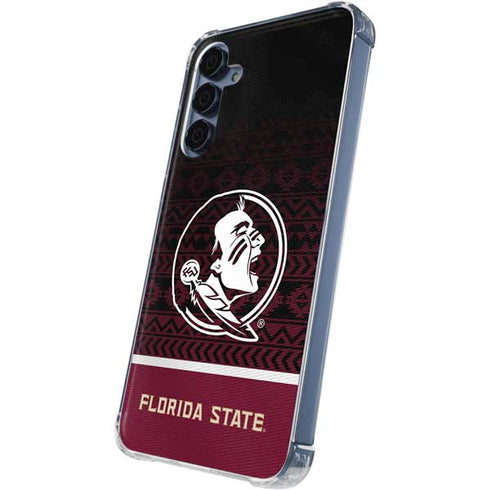 Florida State University Pattern Jersey Galaxy A35 5G Clear Case