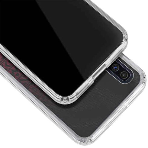 Florida State University Pattern Jersey Galaxy A50 Clear Case