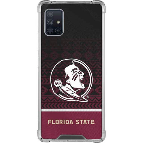 Florida State University Pattern Jersey Galaxy A51 5G Clear Case