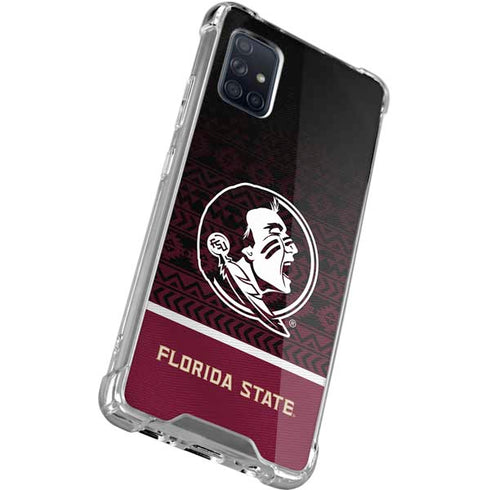 Florida State University Pattern Jersey Galaxy A51 5G Clear Case