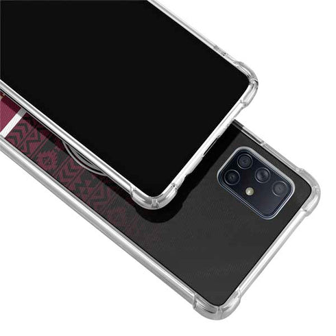 Florida State University Pattern Jersey Galaxy A71 5G Clear Case