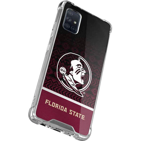 Florida State University Pattern Jersey Galaxy A71 5G Clear Case
