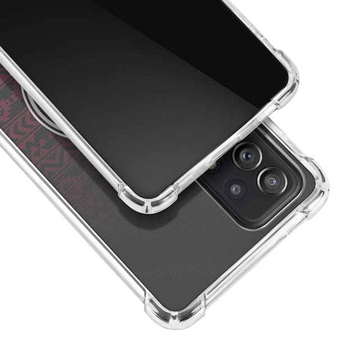 Florida State University Pattern Jersey Galaxy A72 5G Clear Case