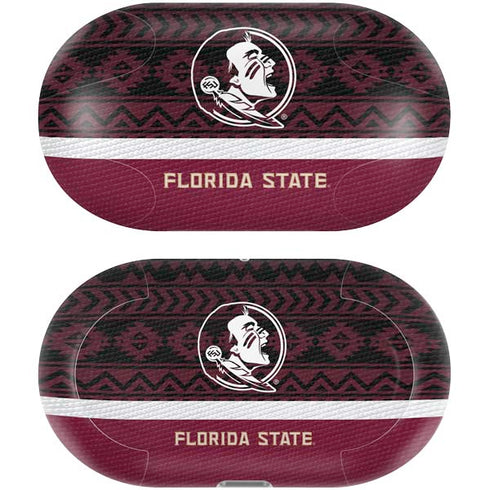 Florida State University Pattern Jersey Galaxy Buds Plus Skin