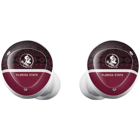 Florida State University Pattern Jersey Galaxy Buds Plus Skin