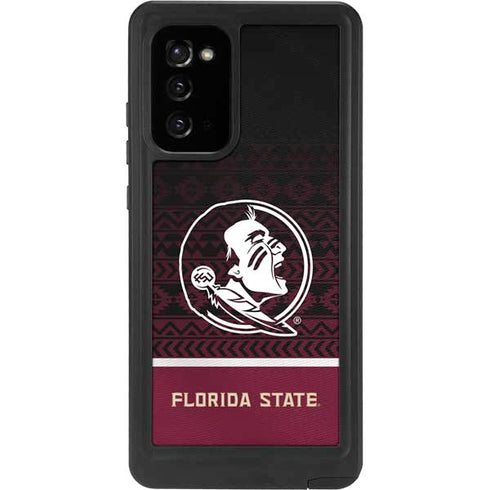 Florida State University Pattern Jersey Galaxy Note20 5G Waterproof Case